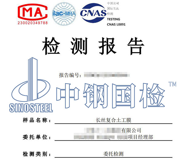 復(fù)合土工膜檢測報告